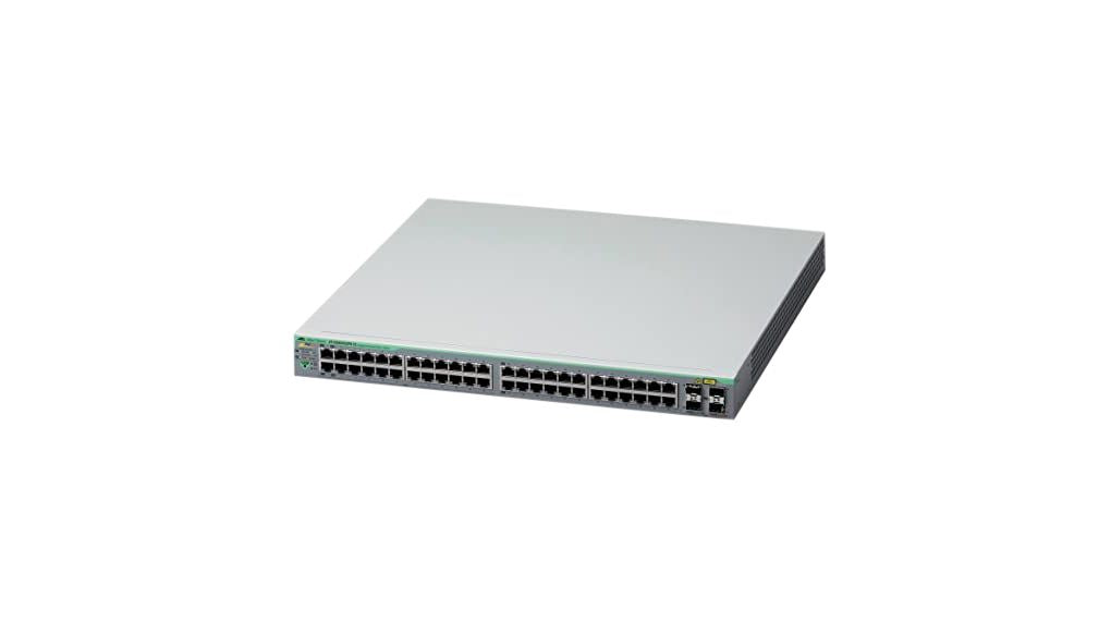ALLIED Gigabit webSmart switch 24x 10/100/1000-T PoE+ 24x 10/100/1000-T 4x SFP Ports single fixed PSU EU Power Code