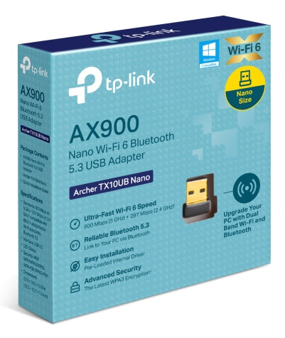 TP-LINK AX900 Nano Dual Band Wi-Fi 6 Bluetooth 5.3 USB Adapter