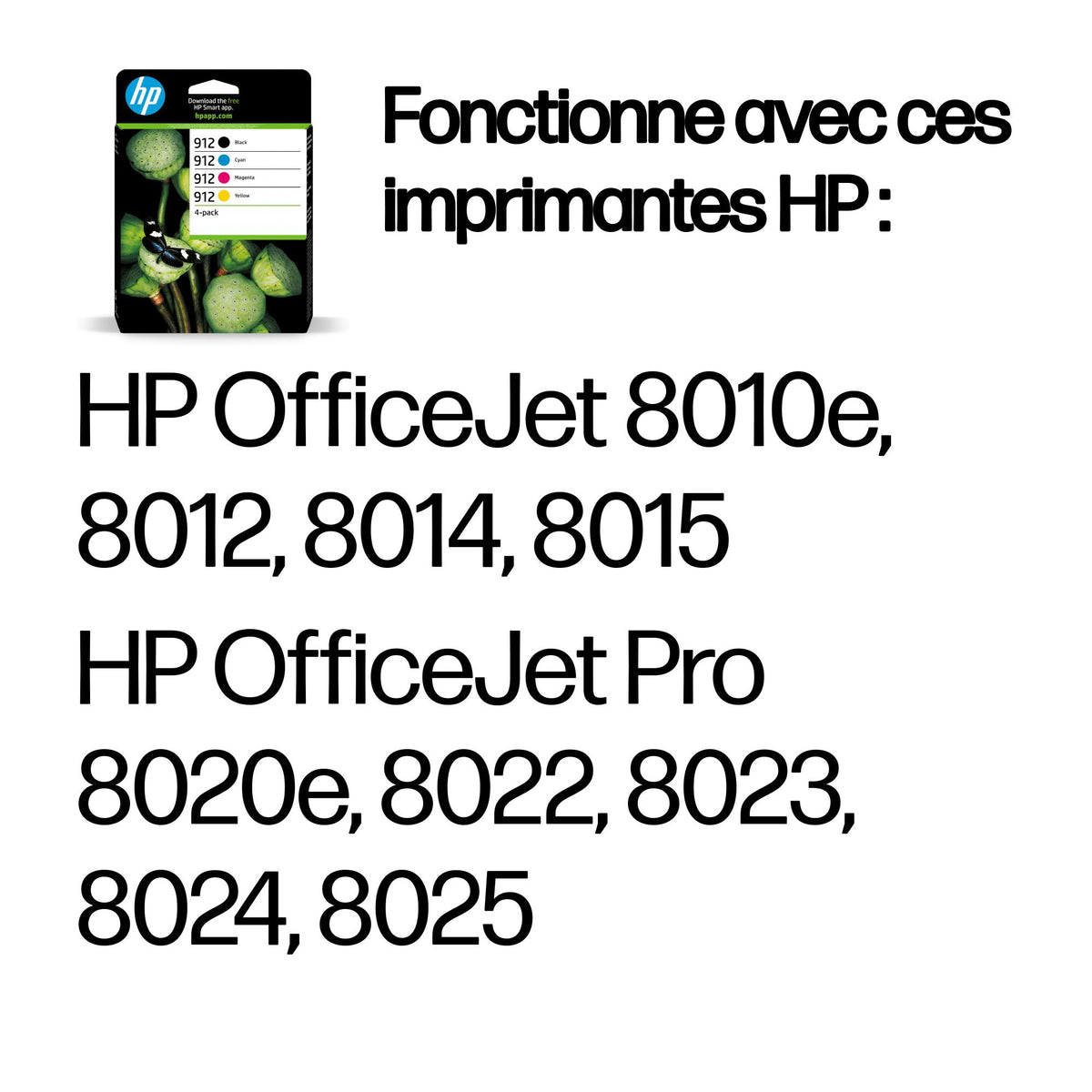 HP 912 CMYK Original Ink Cartridge 4-Pack