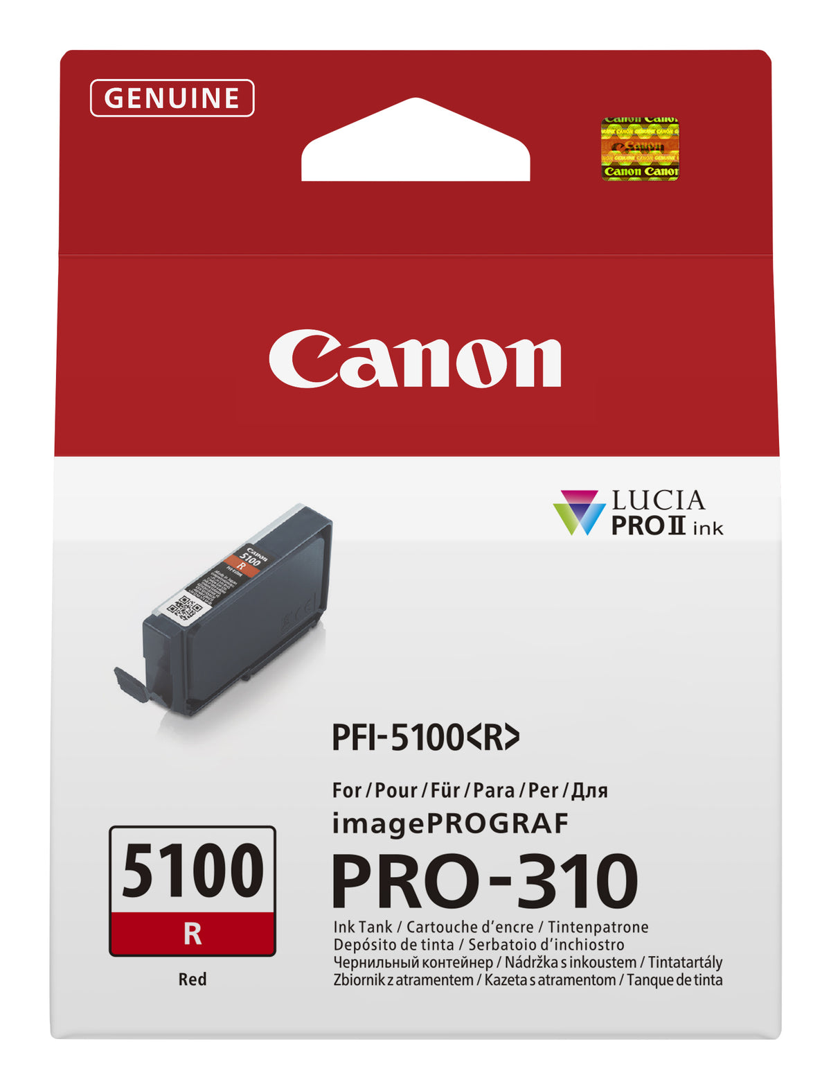CANON PFI-5100 SERIES Red ink tank