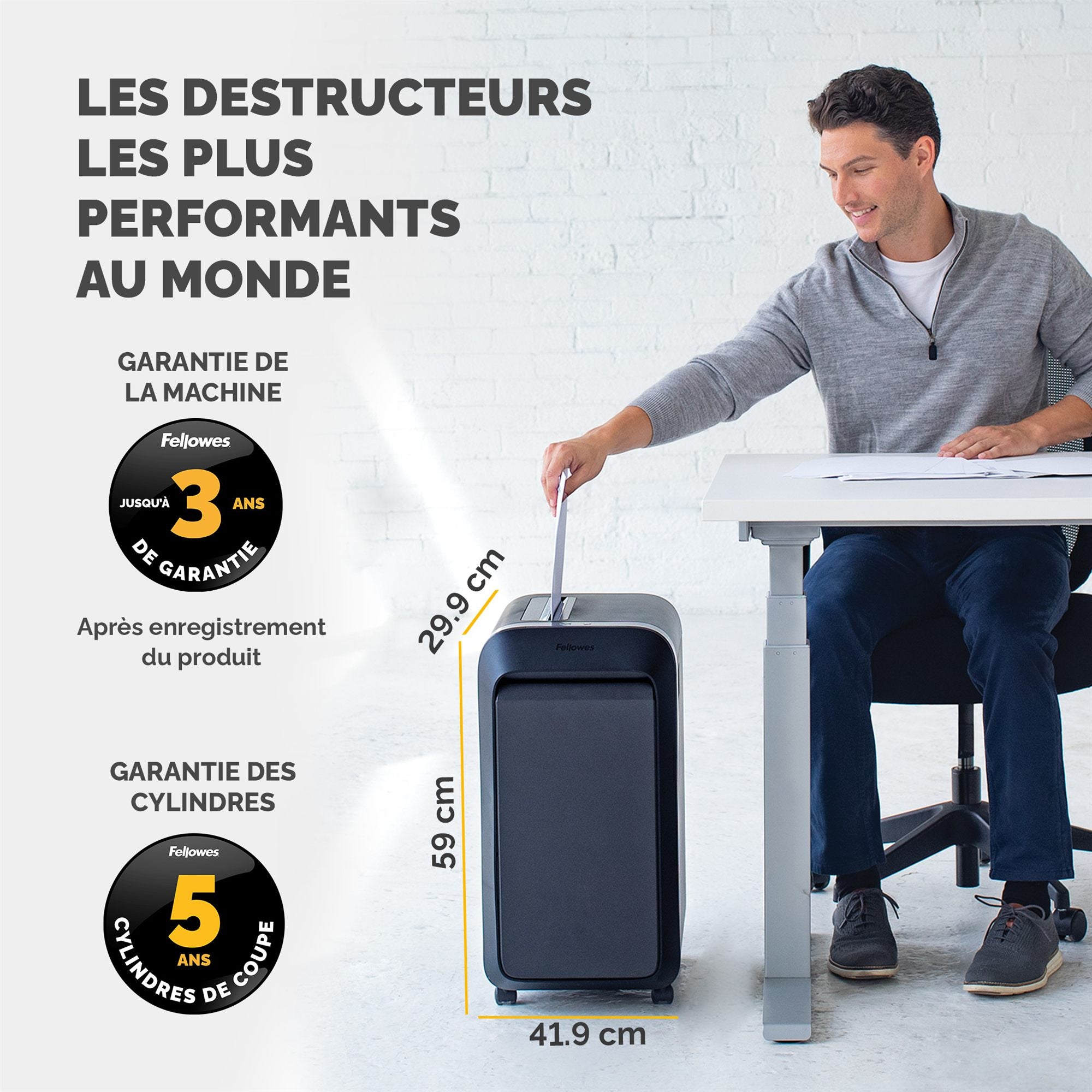 FELLOWES DESTRUCTEUR MICROSHRED LX221 NOIR COUPE MICROPARTICULES 230V EU/UK