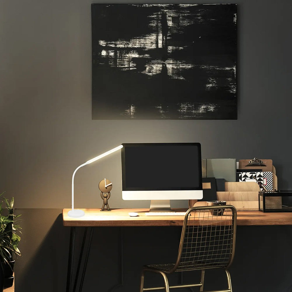 Techly I-LAMP-DSK10 Lampe de bureau LED 5,5W tactile avec chargeur Qi 15W