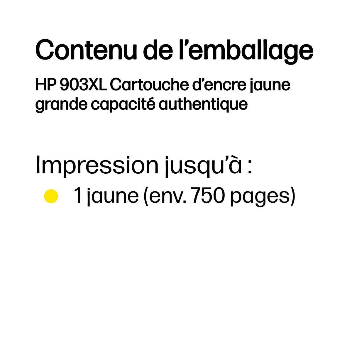 HP 903XL High Yield Yellow Original Ink Cartridge