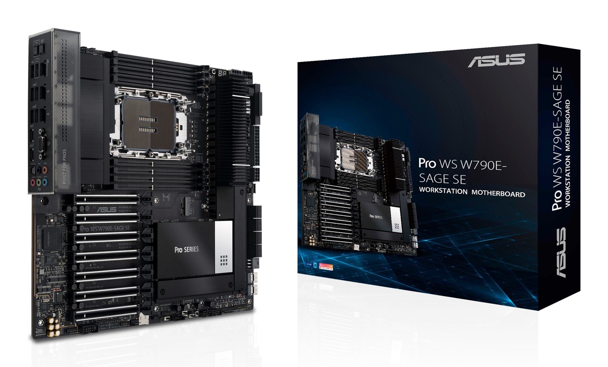 ASUS PRO WS W790E-SAGE SE LGA4677 ATX 8xDDR4 7xPCIe 4.0 x16 8xSATA 3xM.2