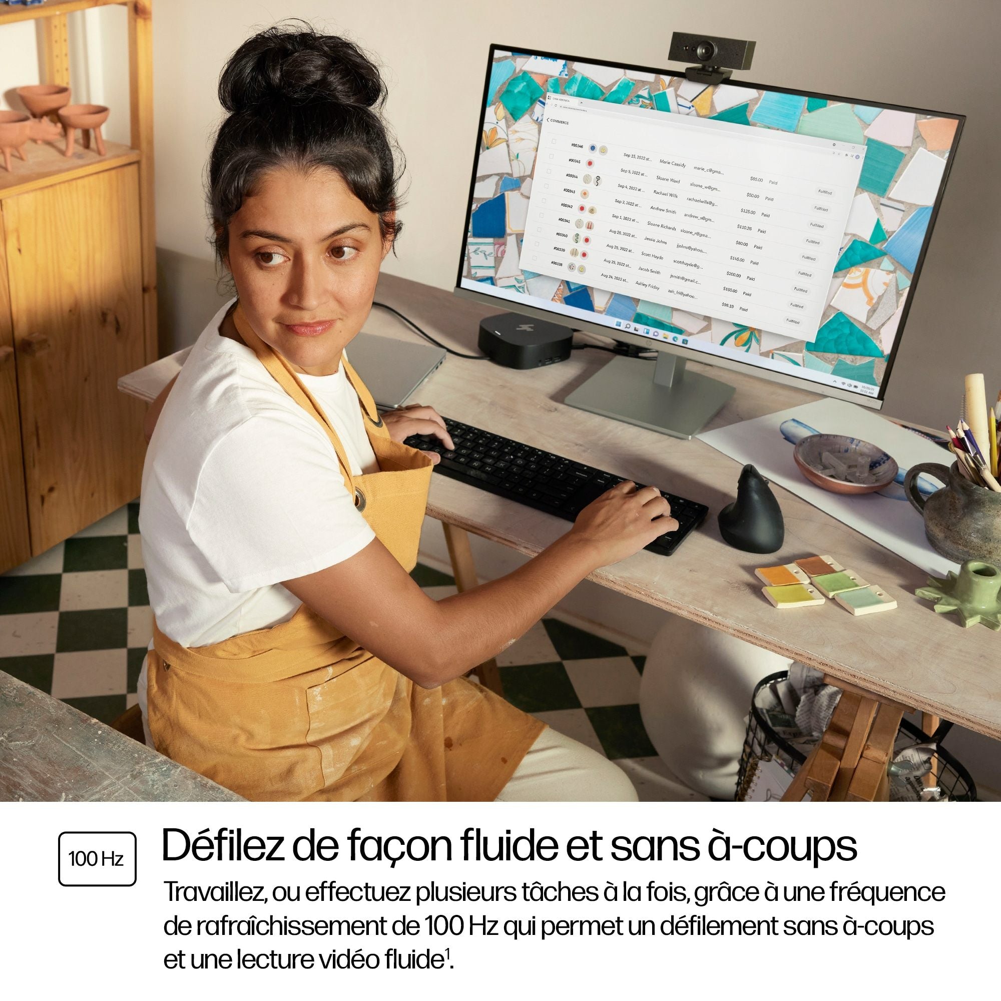 "HP Series 5 23.8 inch FHD Height Adjust Monitor - 524sh écran plat de PC 60,5 cm (23.8"") 1920 x 1080 pixels LCD Argent"