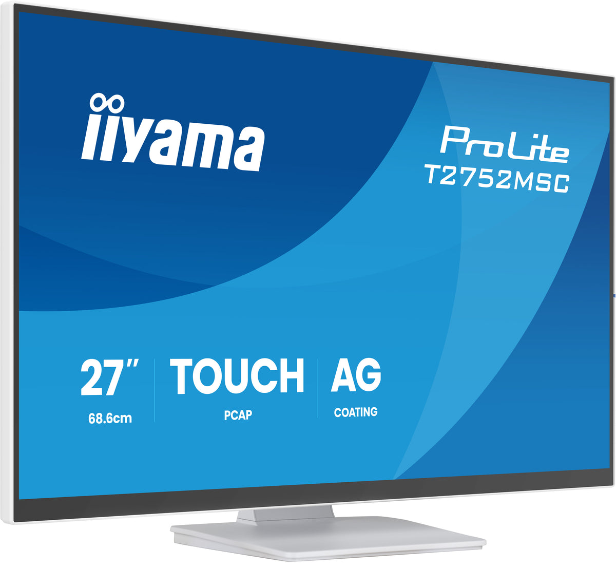 "iiyama ProLite T2752MSC-W1AG écran plat de PC 68,6 cm (27"") 1920 x 1080 pixels Full HD LCD Écran tactile Blanc"