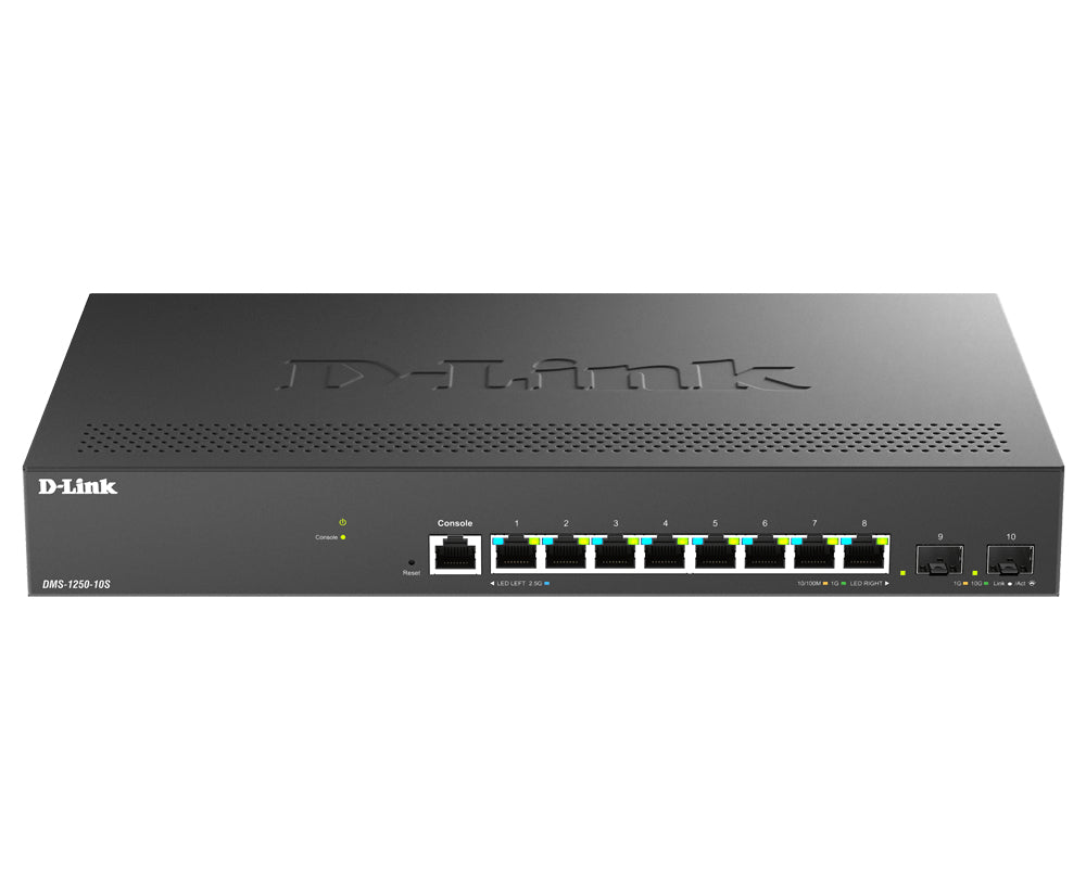 D-LINK Smart+ L2+ 8 ports 2.5 GbE and 2 ports 10 GbE SFP+