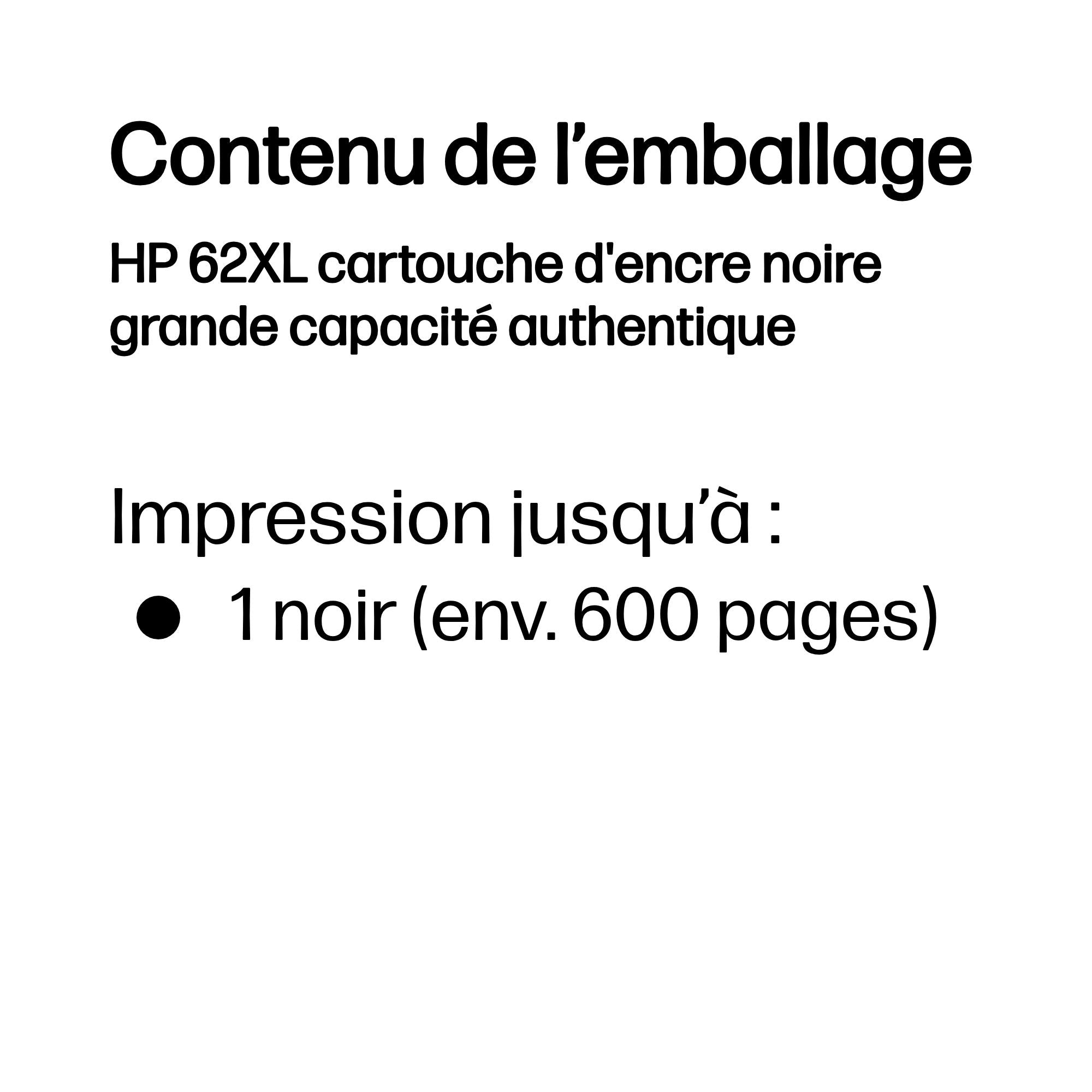 HP 62XL original Ink cartridge C2P05AE 301 black high capacity 1-pack Blister multi tag