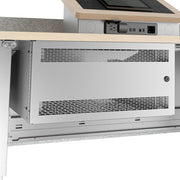Middle Atlantic Forum Lectern 6RU Under Worksurface Rack in White Powdercoat