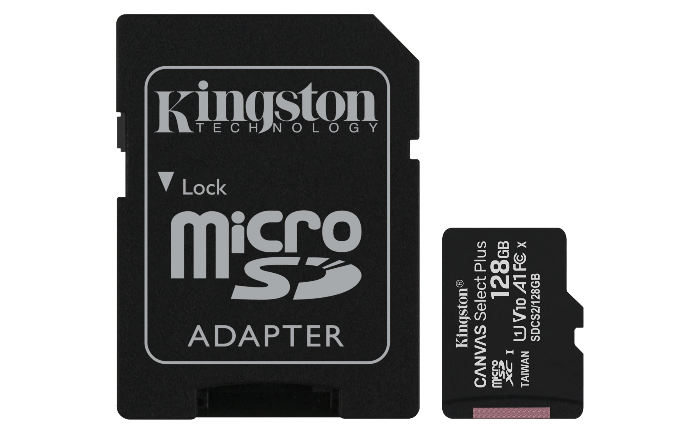 Carte Mémoire Micro SD avec Adaptateur Kingston Canvas Select Plus exFAT 128 GB