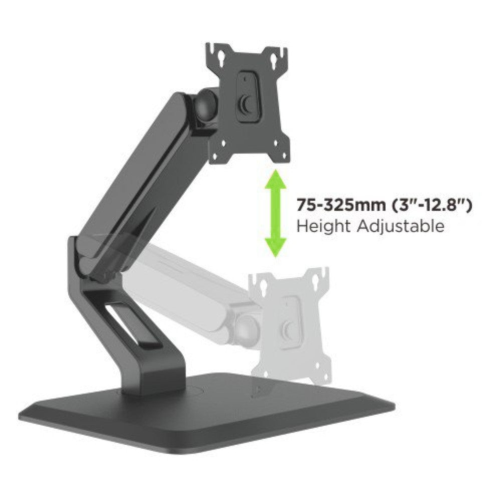 "Techly ICA-LCD 35TS Support de moniteur tactile 17-32"" a ressort a gaz"