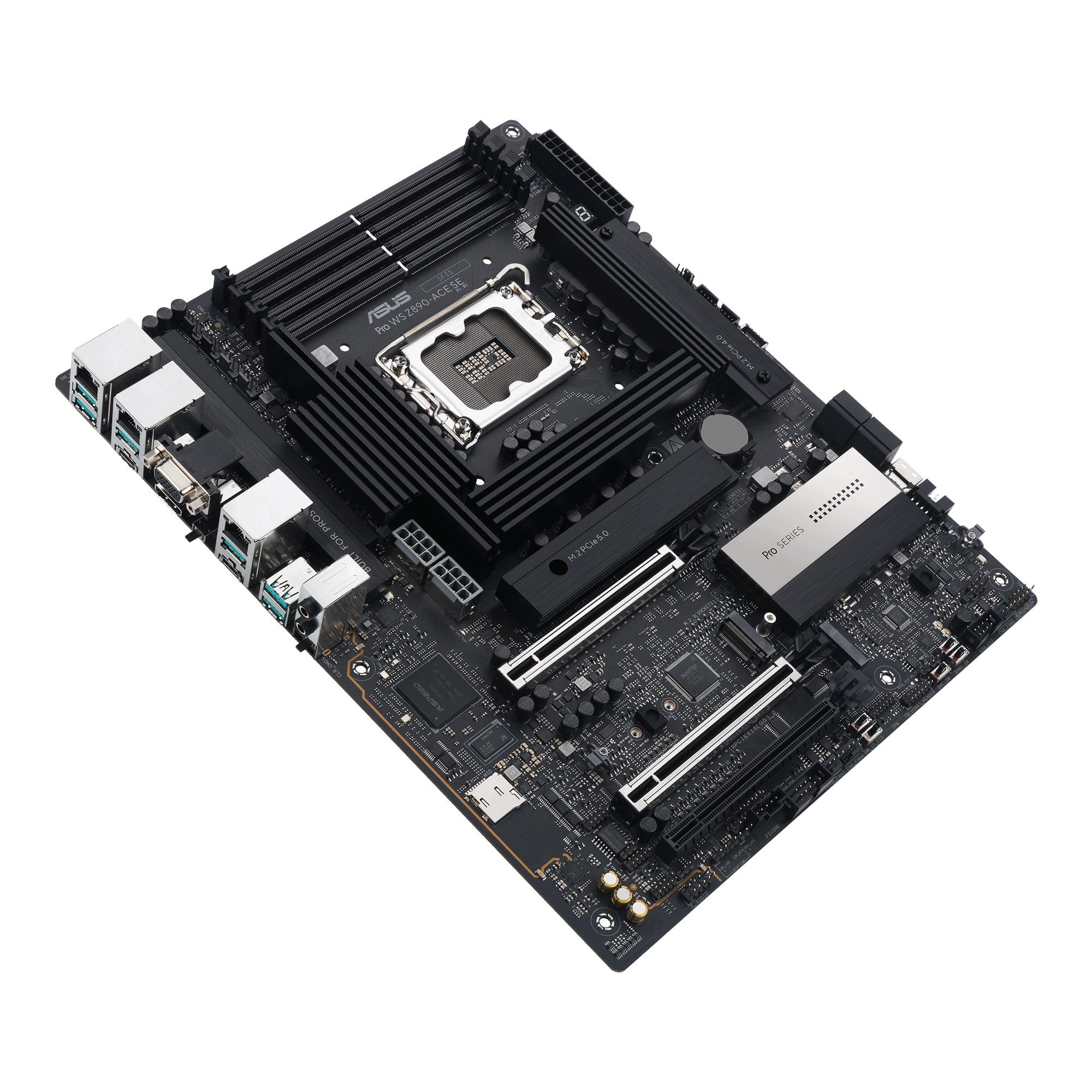 ASUS PRO WS Z890-ACE SE LGA1851 ATX MB DDR5 Thunderbolt 4 Type-C ports 4xM.2