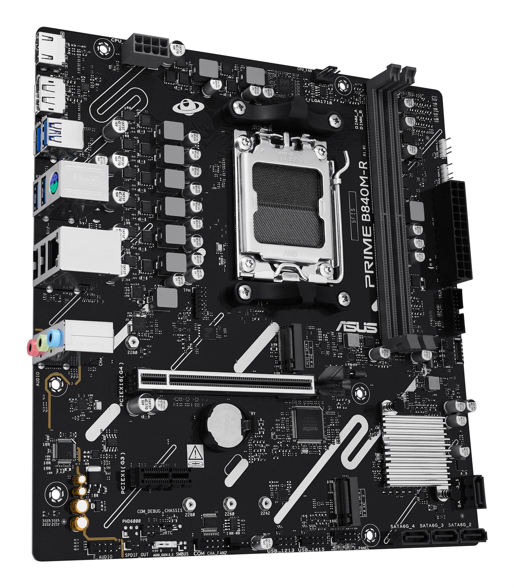 ASUS B840 AMD mATX motherboard DDR5 1xHDMI 1xDisplayPort 1xPCIe 4.0 2xM.2