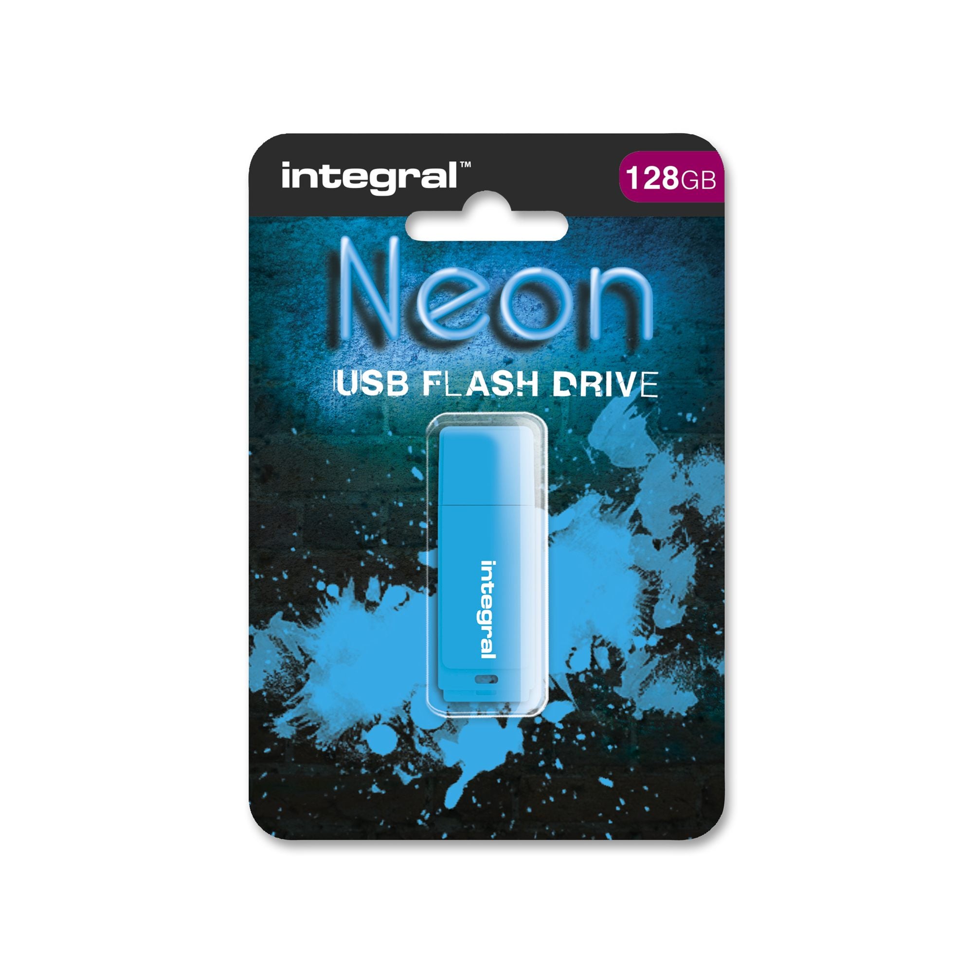 CLE USB NEON Bleue 128GB
