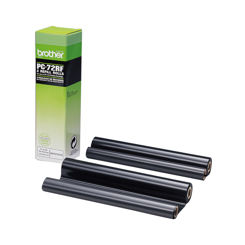 BROTHER PC-72RF rouleau de transfert noir 144 pages refill pack de 2