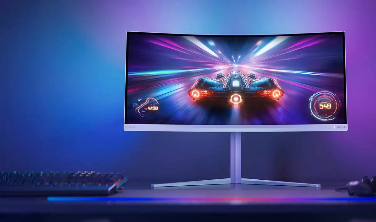 PHILIPS Evnia 5000 34M2C5501A - Ecran Gaming -  incurvé - 34" - 3440 x 1400 WQHD @ 180 Hz - 0.5 ms - VA - 300cd/m² - HDR400 - 2xHDMI
