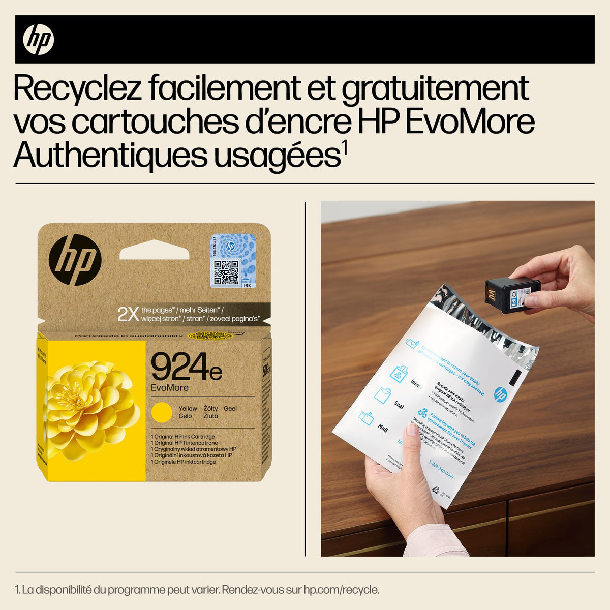 HP 924e EvoMore Yellow Original Ink Cartridge
