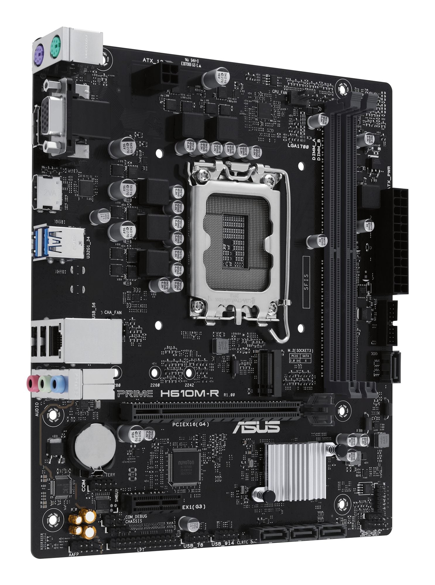 ASUS PRIME H610M-R-SI LGA 1700 2DDR5 microATX 4xSATA MB 1xHDMI 2.1 1xDP 1.4 1xD-Sub 1xM.2