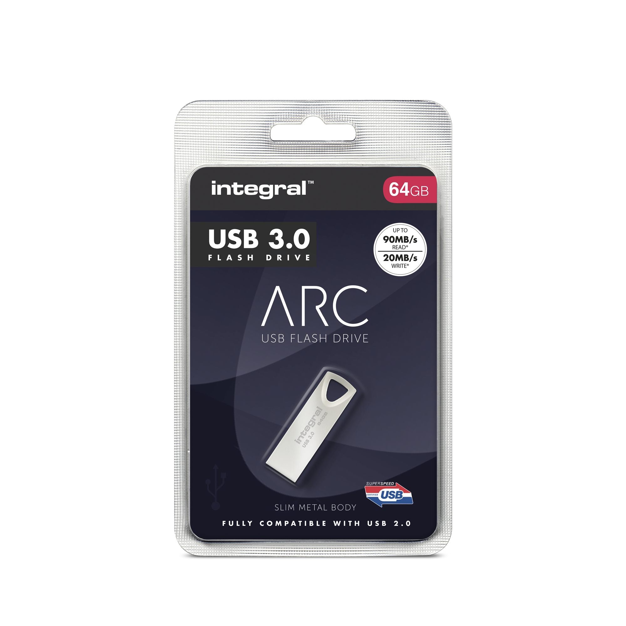 INTEGRAL ARC 64GO USB3.0 20MB/s writing