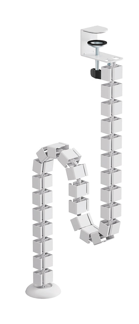 NEOMOUNTS Cable Spine Organizer for sit/stand desk frames clamp mounted white