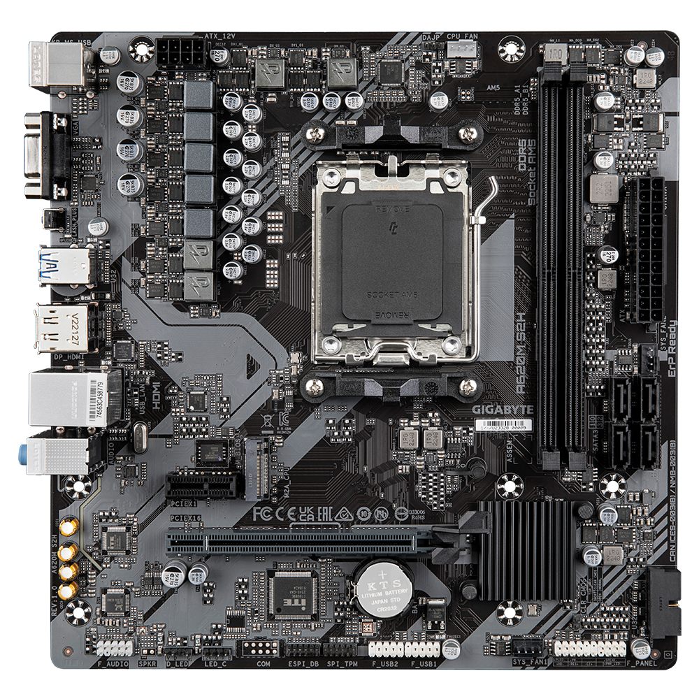 GIGABYTE A620M S2H carte mere AMD A620 Emplacement AM5 micro ATX