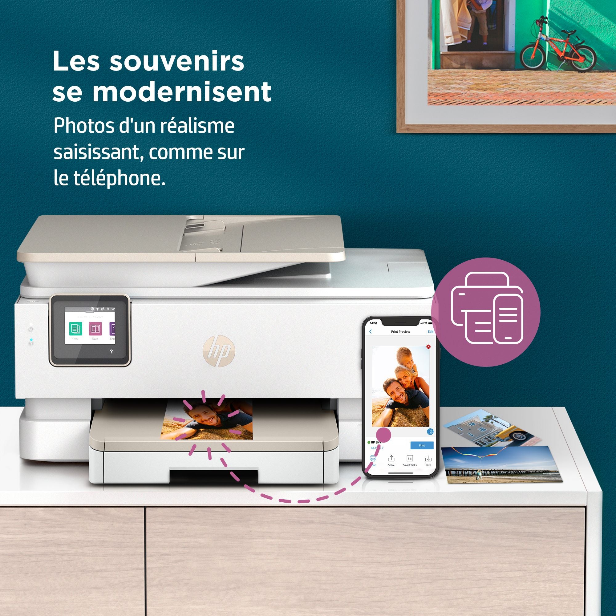 HP ENVY Imprimante tout-en-un HP Inspire 7920e, Couleur, Imprimante pour Maison et Bureau a domicile, Impression, copie, numérisation, Sans fil  HP+  Éligibilit