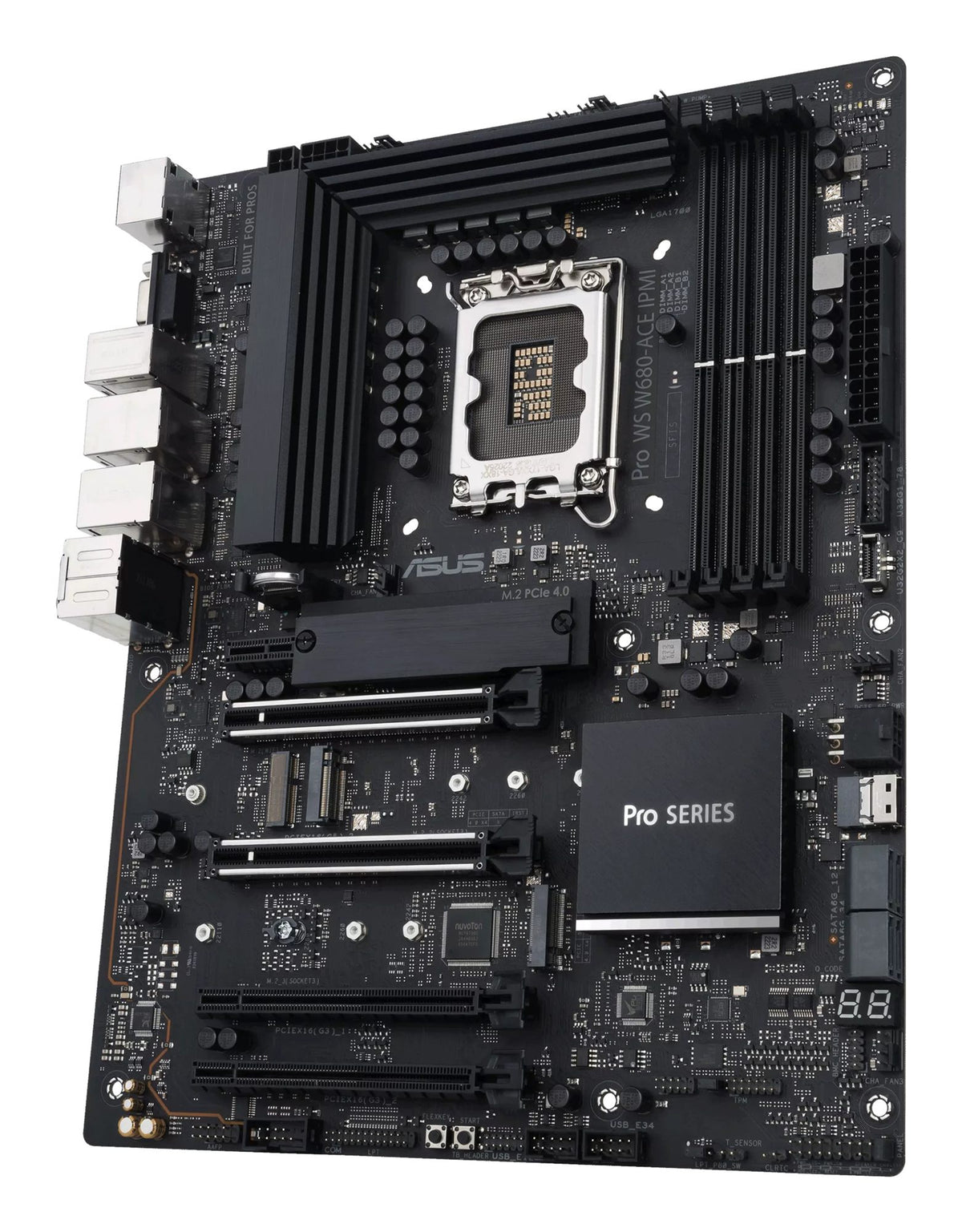 ASUS PRO WS W680-ACE IPMI LGA1700 ATX motherboard 4xDDR5 8xSATA DisplayPort 1.4 D-Sub HDMI 2.1
