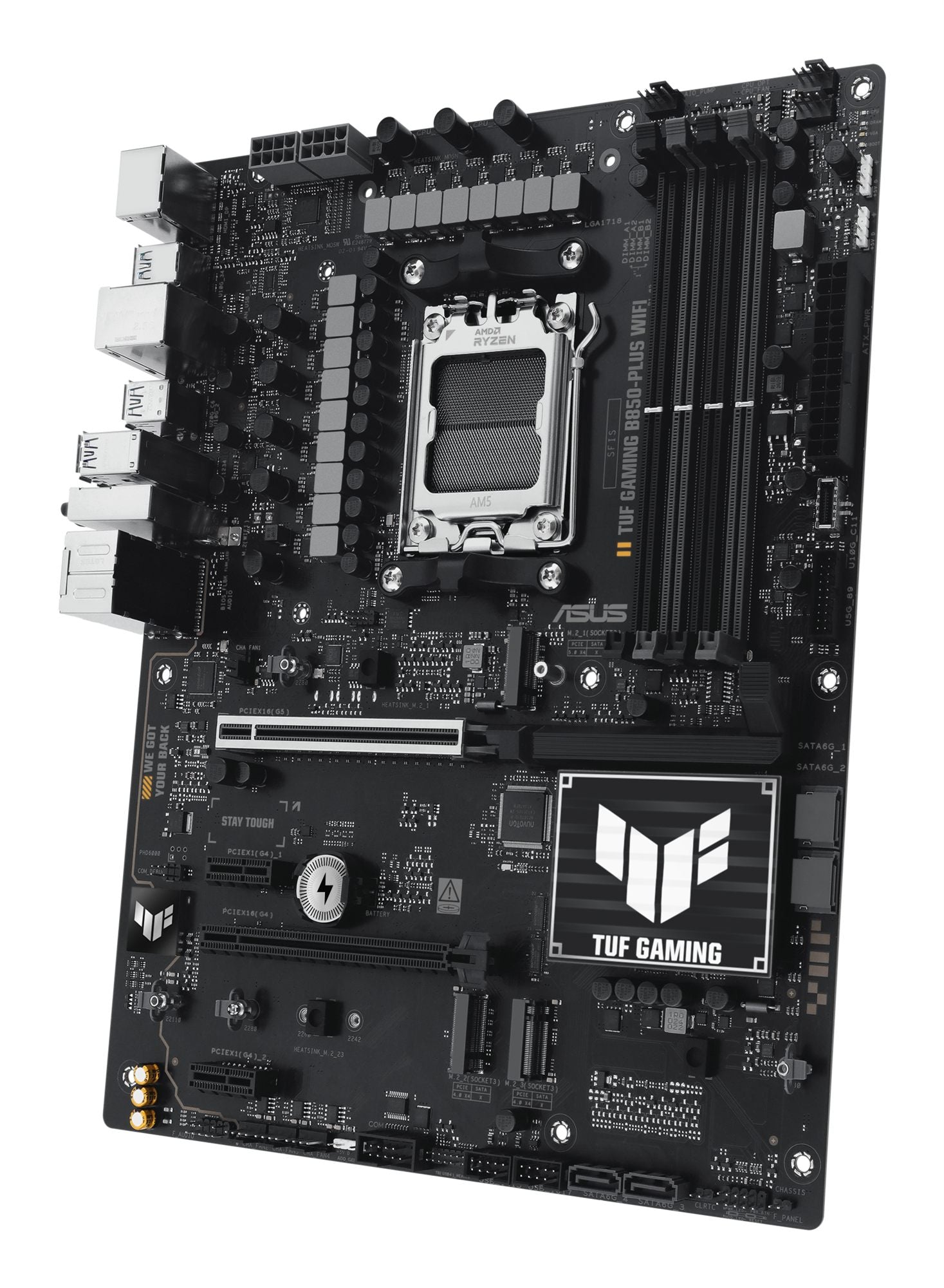ASUS TUF GAMING B850-PLUS WIFI AM5 DDR5 ATX MB 1xHDMI 1xDP 3xM.2 4xSATA