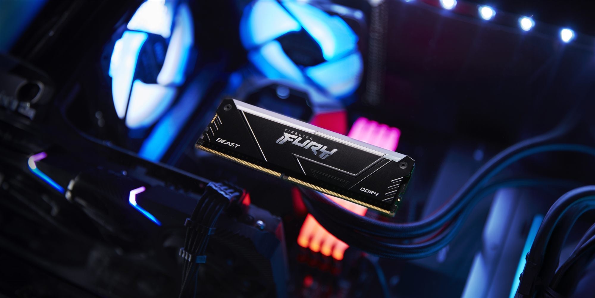 KINGSTON 32Go 3200MT/s DDR4 CL16 DIMM Kit of 2 1Gx8 FURY Beast RGB