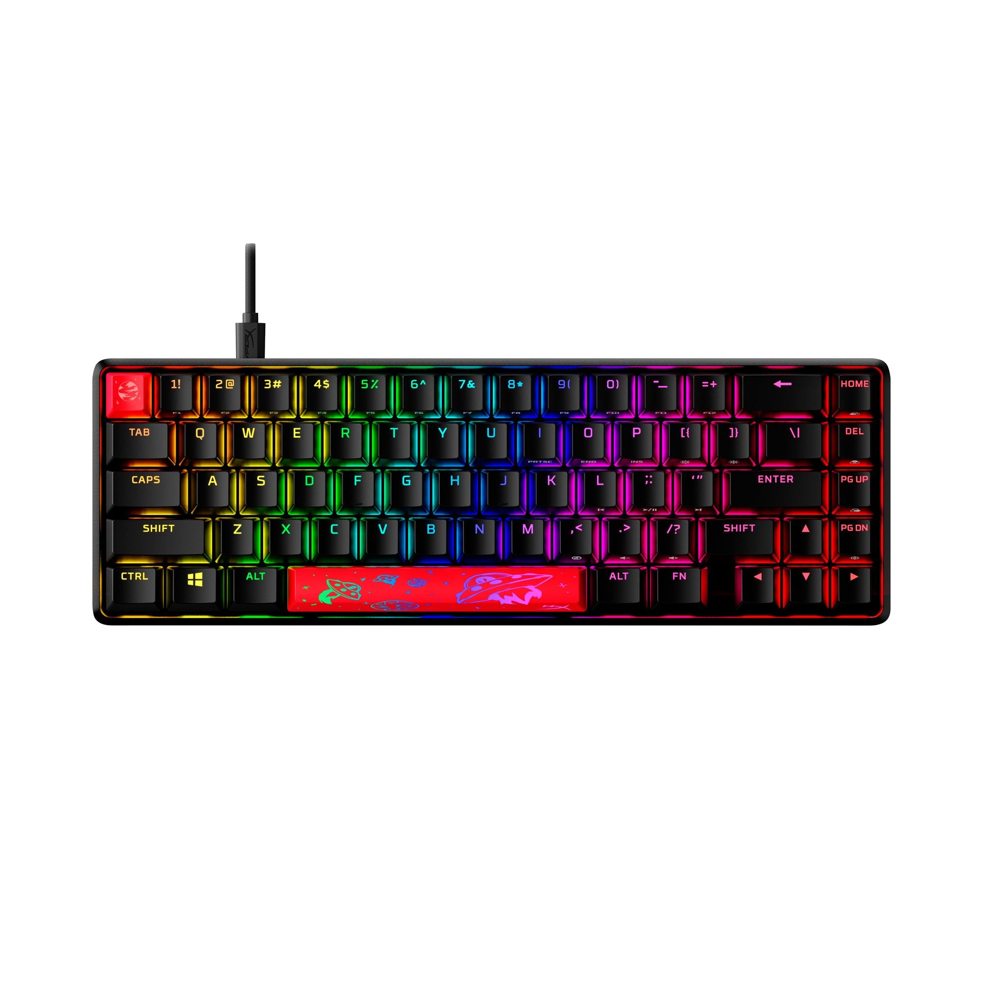 Clavier mécanique HyperX Alloy Origins 65 RGB - interrupteurs HX Red - QWERTY US INT