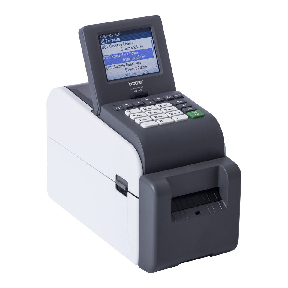 BROTHER 2p label printer USB connection 300dpi Ethernet Battery Possible touch screen