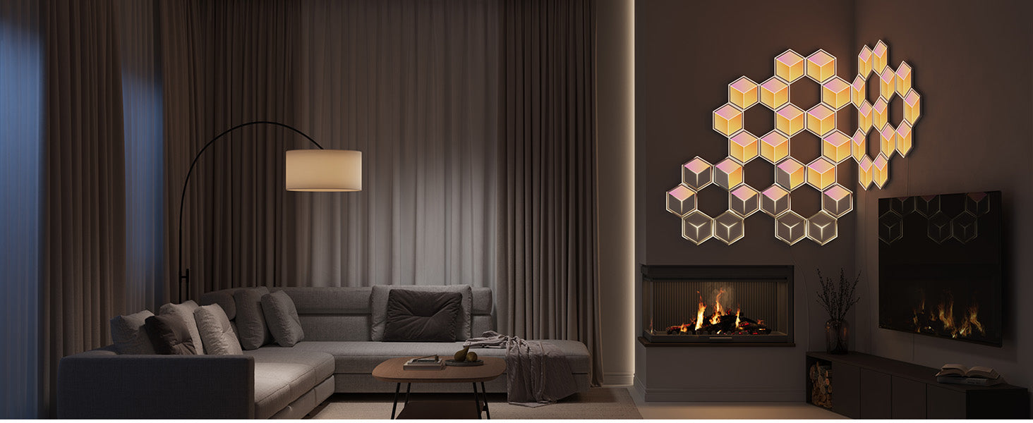 Govee H606A Glide Hexagon Light Panels Ultra 7-pack | Éclairage LED | RGBIC, 2.4GHz Wi-Fi, Bluetooth