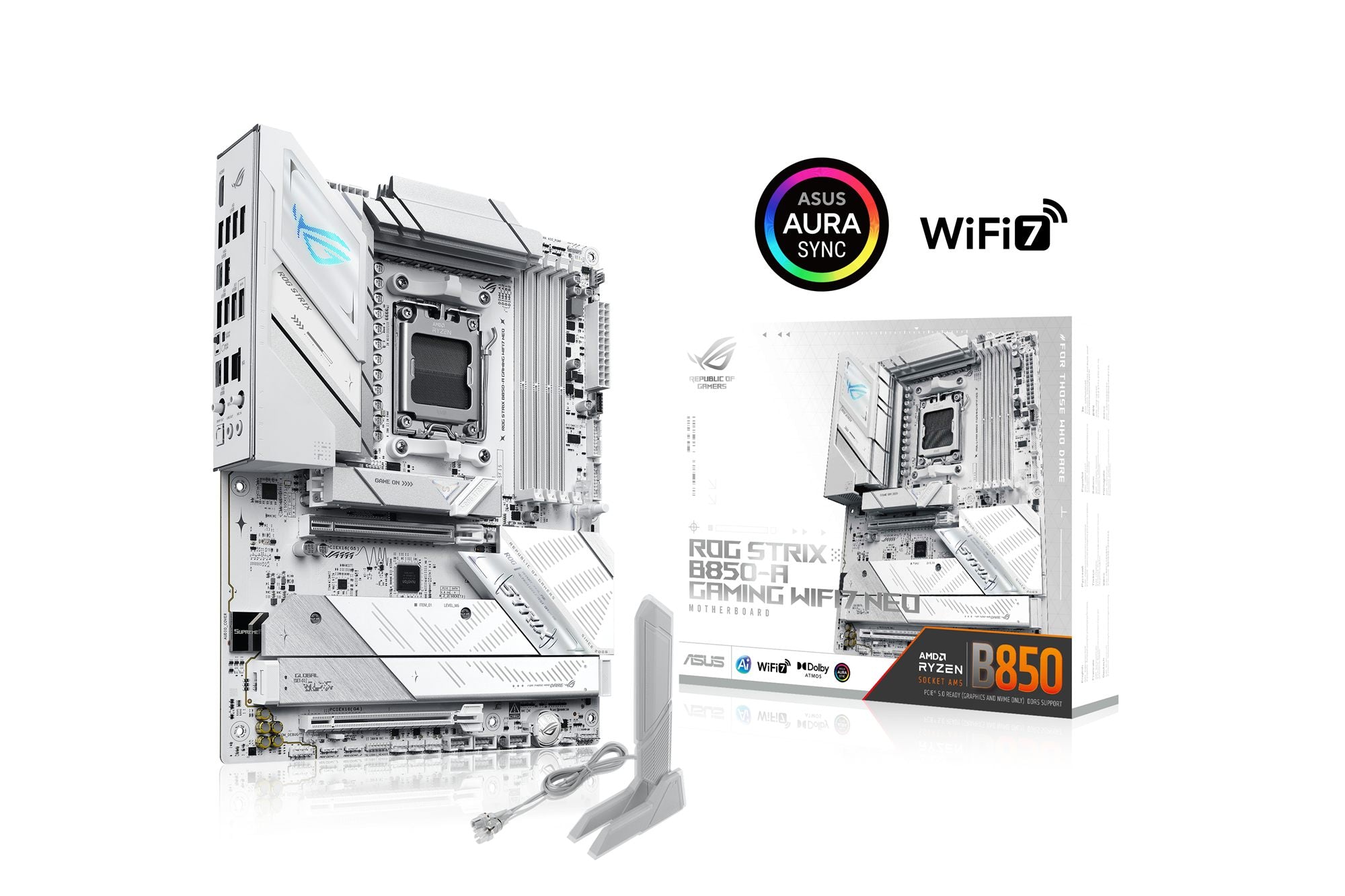 ASUS ROG STRIX B850-A GAMING WIFI7 NEO AMD ATX motherboard DDR5 PCIe 5.0 4xM.2