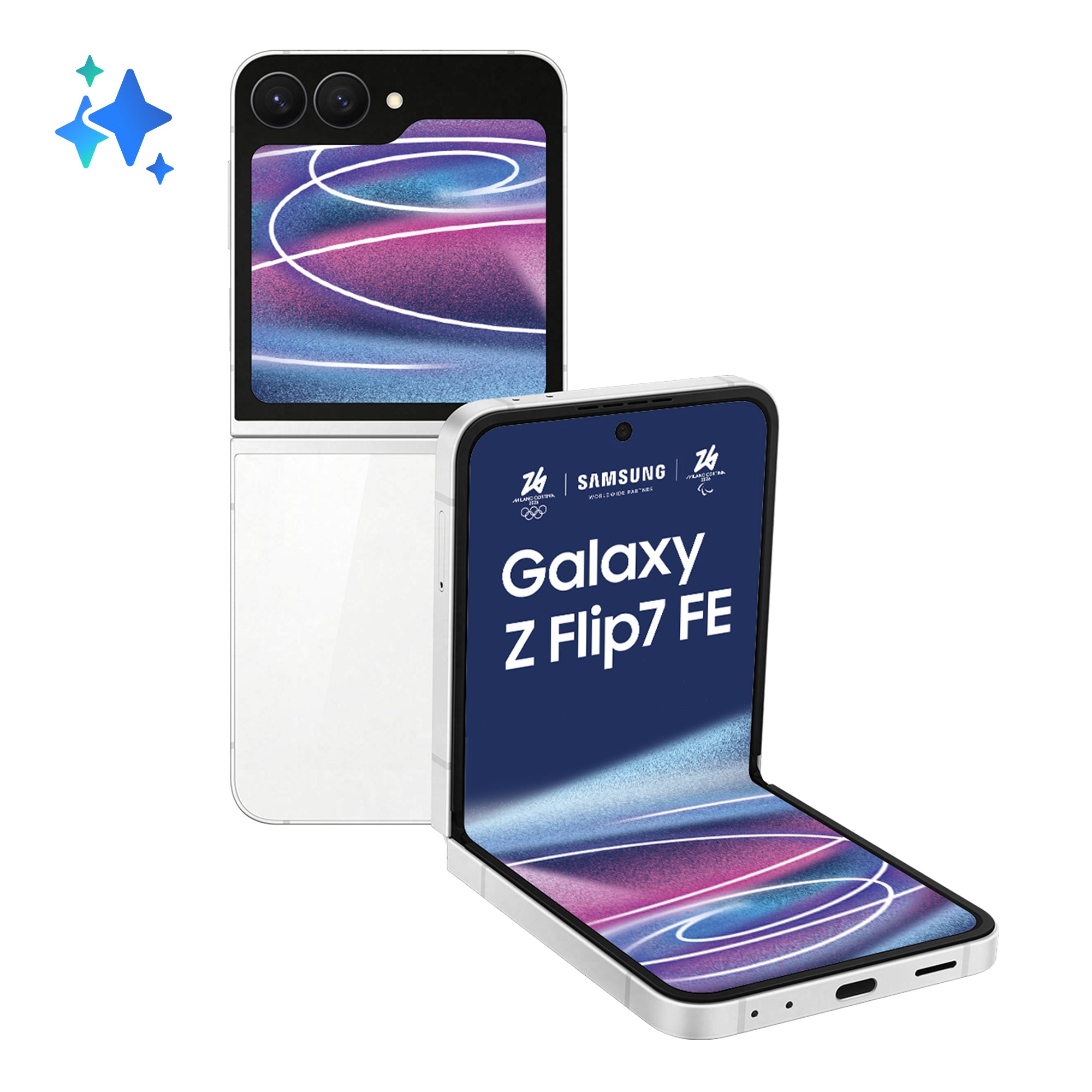 Samsung F761 Galaxy Z FLIP 7 FE 5G (6.7'' - 256 Go, 8 Go RAM) Blanc