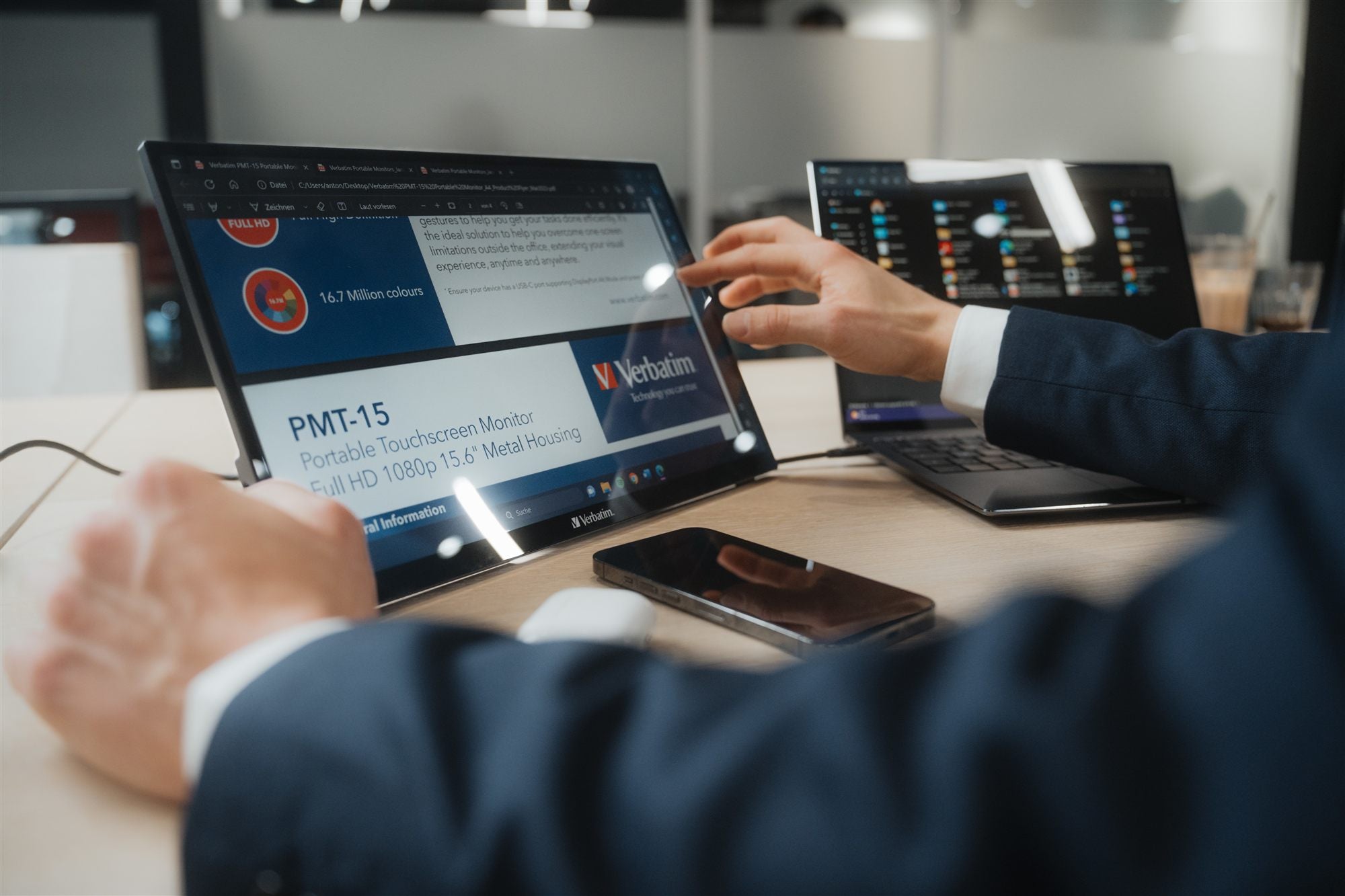 PMT-17 Portable Touchscreen Monitor 17.3