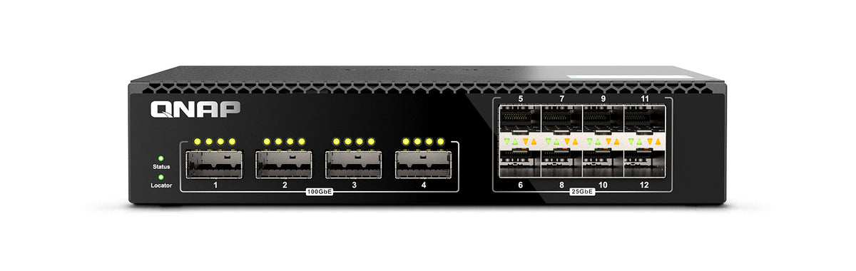 4x100GbE 8x25GbE managed half-rackmount