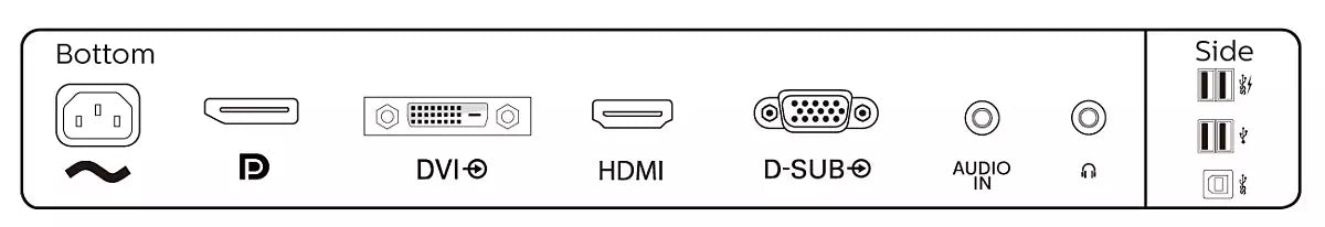 241B8QJEB 24" 1920x1080 HDMI VGA DP