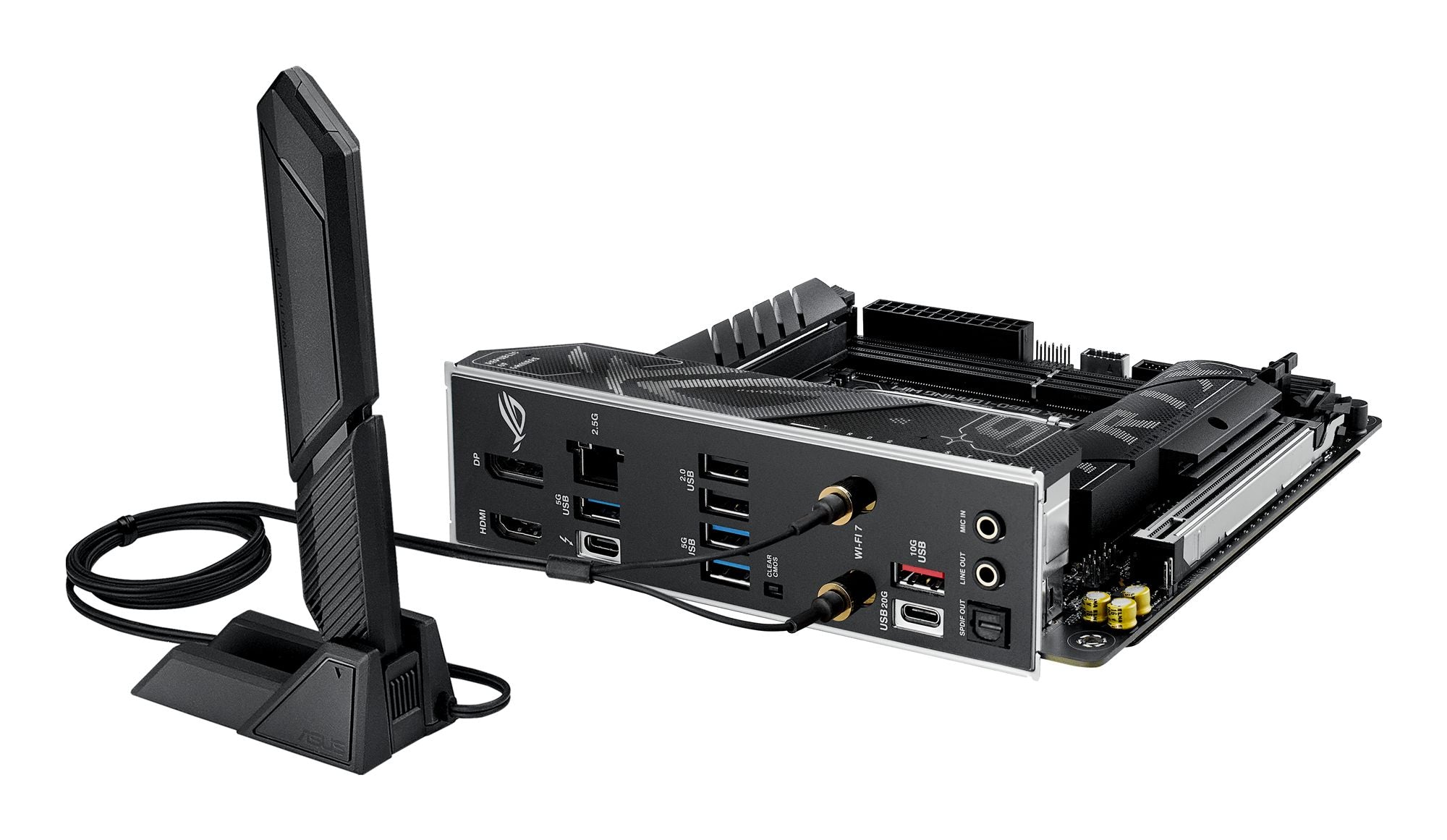 ASUS ROG STRIX B860-I GAMING WIFI LGA1851 DDR5 mini ITX MB 1xHDMI 1xDP 1xThunderBolt 2xM.2 4xSATA