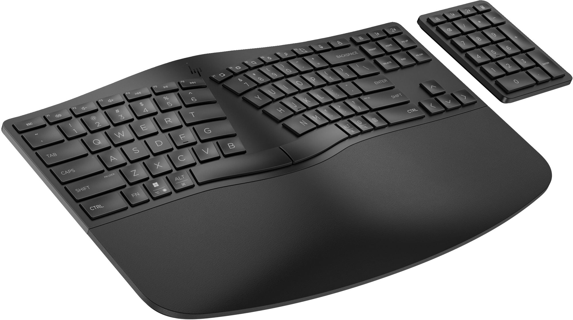 Clavier sans fil HP 965 ergonomique - récepteur USB + Bluetooth - noir QWERTY (7E756AA#ABB)