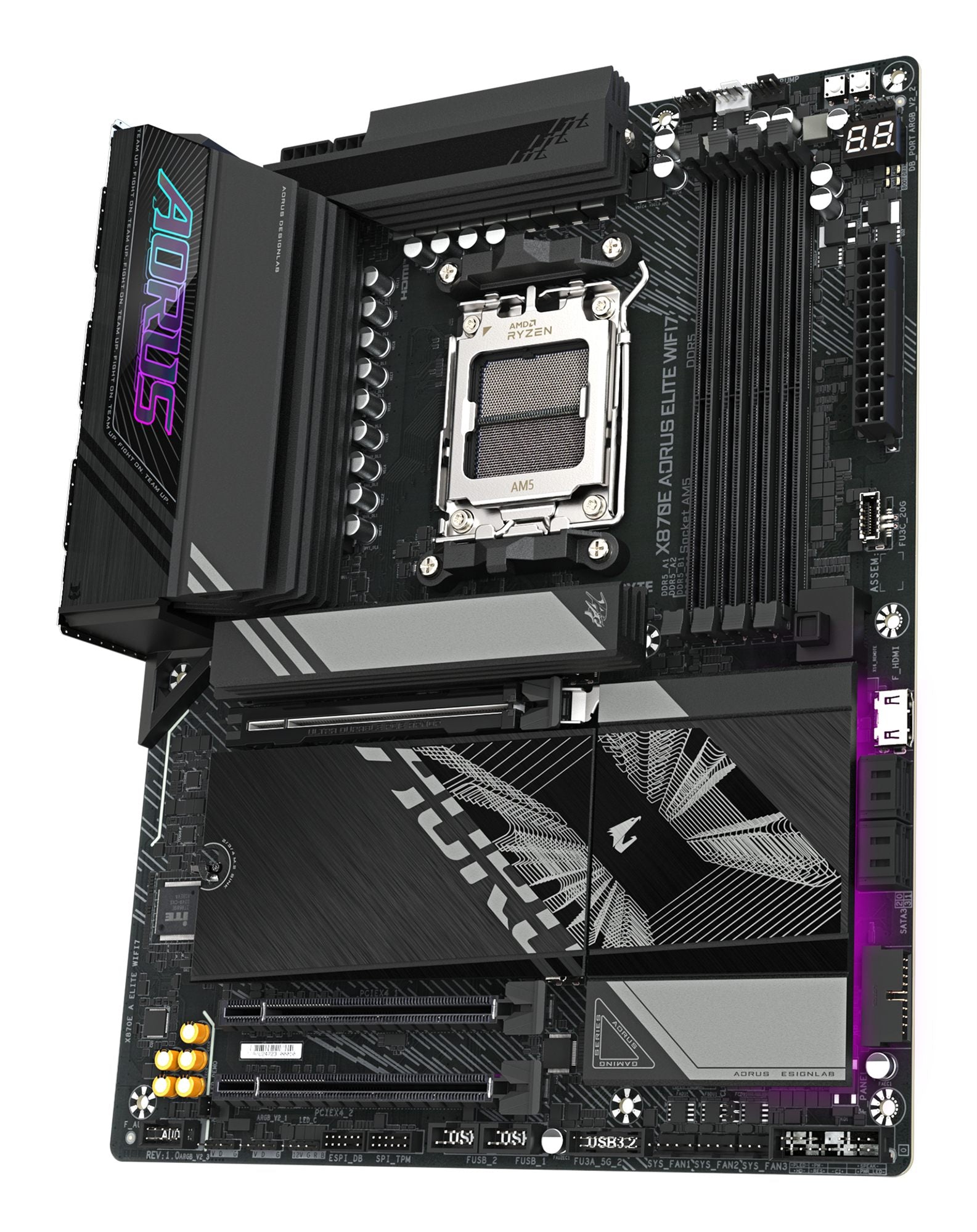 GIGABYTE X870E AORUS ELITE WIFI7 AMD X870E Emplacement AM5 ATX