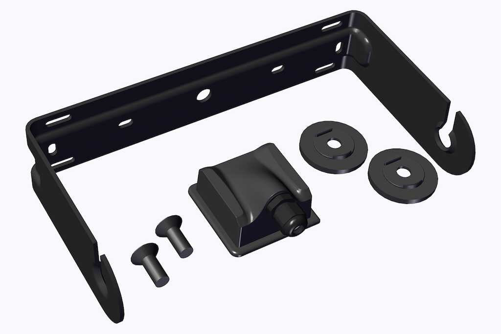Biamp U-Bracket Kit Alu ClickPlug DX-S5 Black