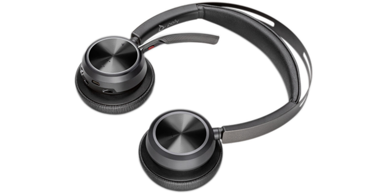 HP Poly Voyager Focus 2 USB-C Bluetooth Headset +USB-C/A Adapter
