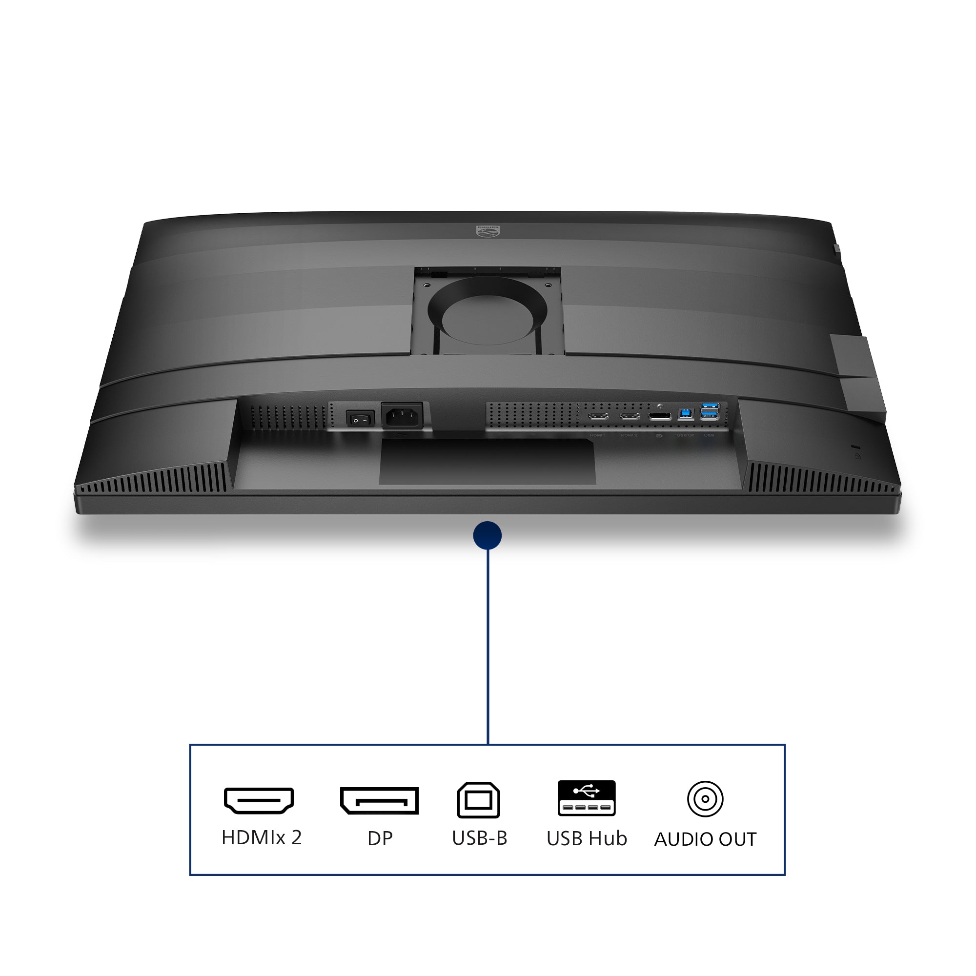 PHILIPS 27p 2560x1440 120Hz IPS Flat H/A 150 MM TUV EyeSafe certified USB HUB SPEAKERS Power/Light sensor DP 2xHDMI 350cd/m2