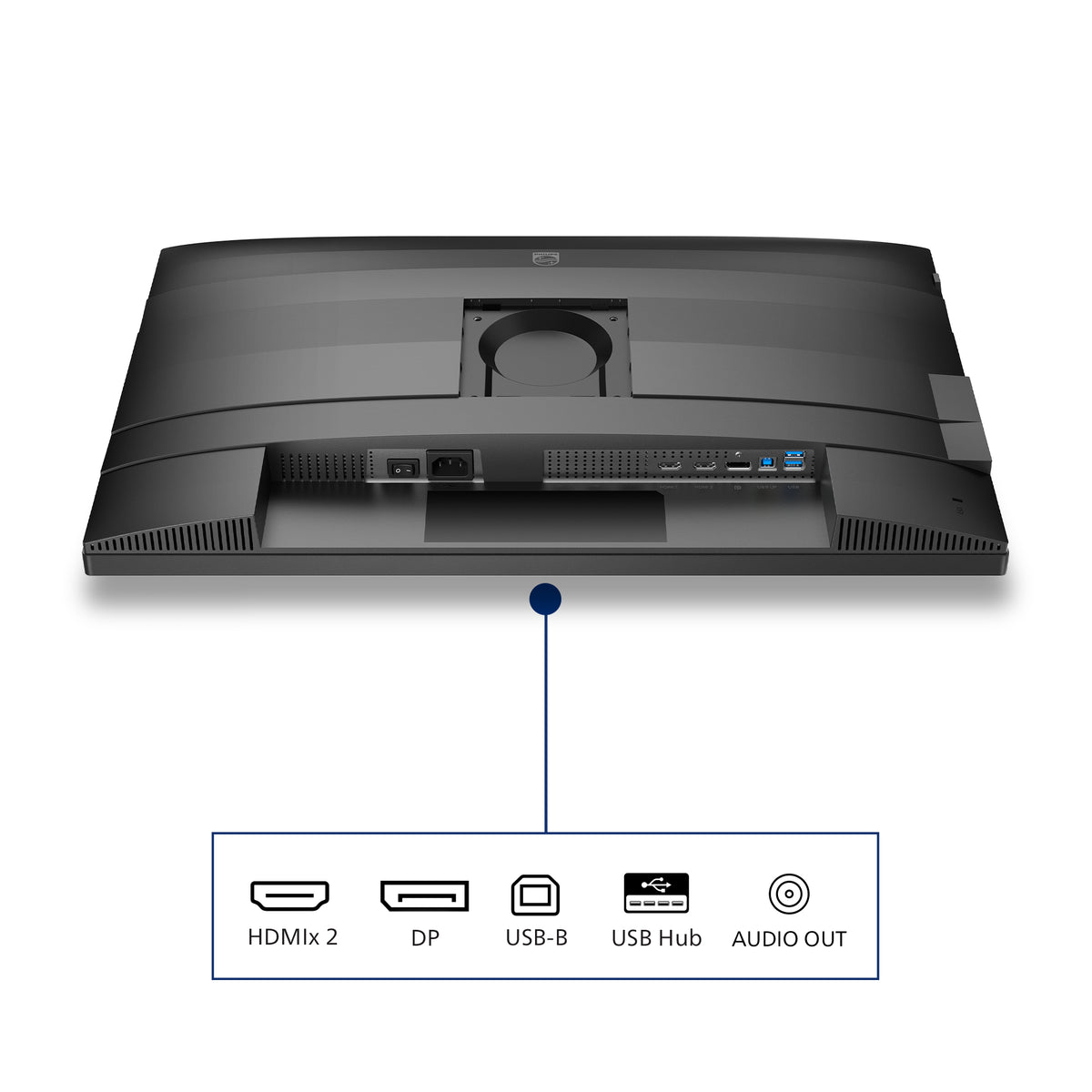 PHILIPS 27p 2560x1440 120Hz IPS Flat H/A 150 MM TUV EyeSafe certified USB HUB SPEAKERS Power/Light sensor DP 2xHDMI 350cd/m2
