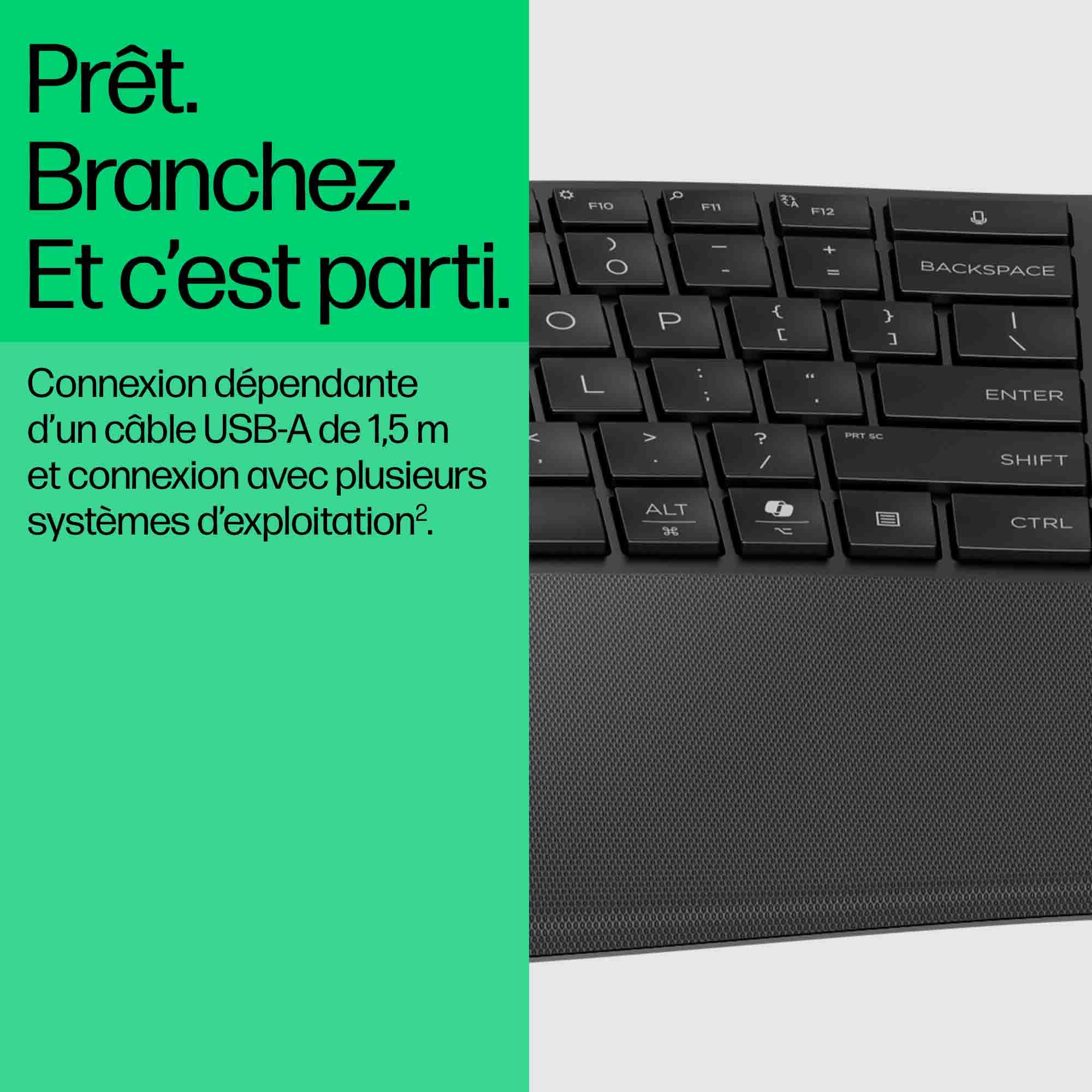 HP 480 CFT WD KBD FR