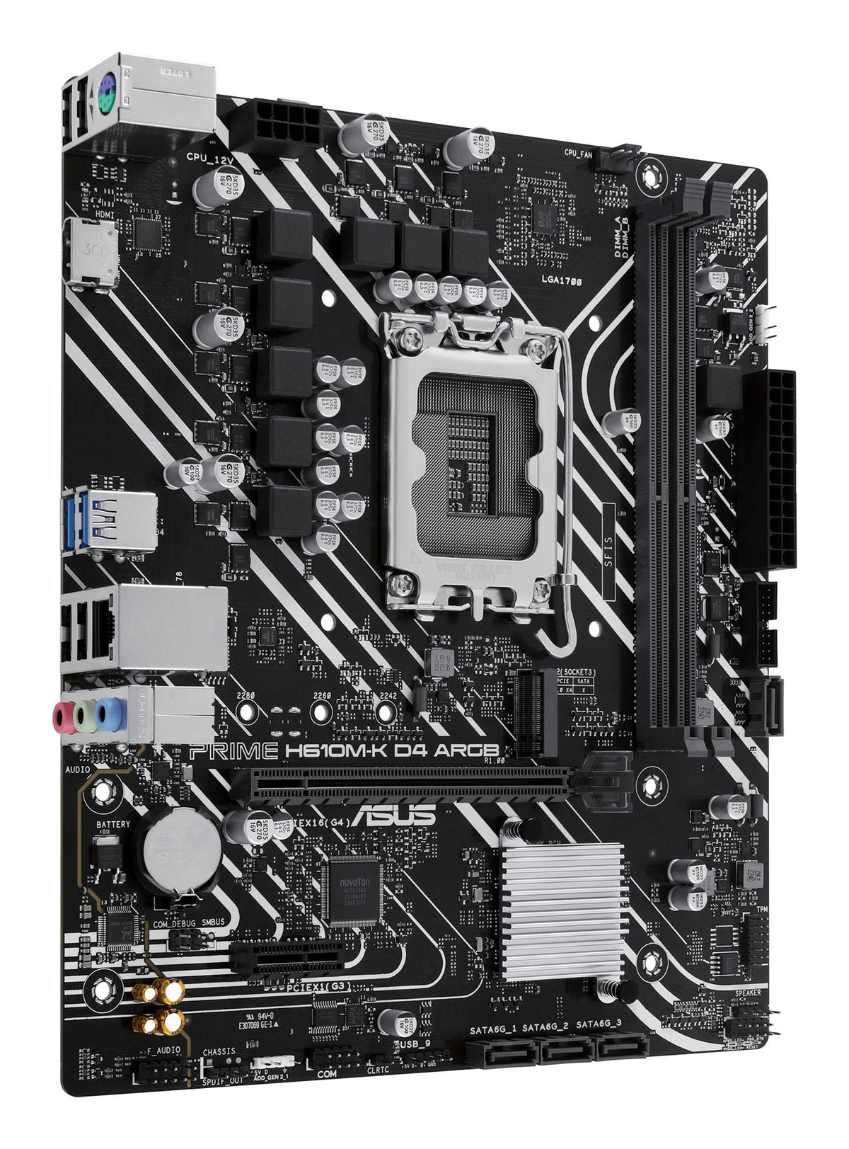 ASUS PRIME H610M-K D4 ARGB LGA1700 micro-ATX motherboard 2xDDR4 4xSATA PCIe 4.0 M.2 slot