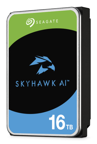 SEAGATE Surveillance Video Optimized AI Skyhawk 16To HDD SATA 6Gb/s 512Mo cache 3.5p CMR Helium