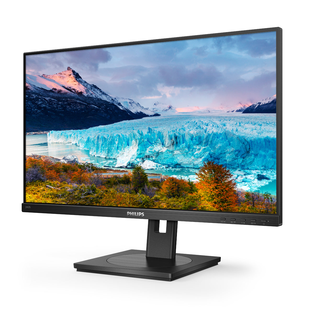 PHILIPS 242S1AE/00 23.8p 1920x1080 IPS Flat 130MM Pivot 75Hz Adative Sync 3 SIDE FRAMELESS TUV Eye Certified SPEAKERS