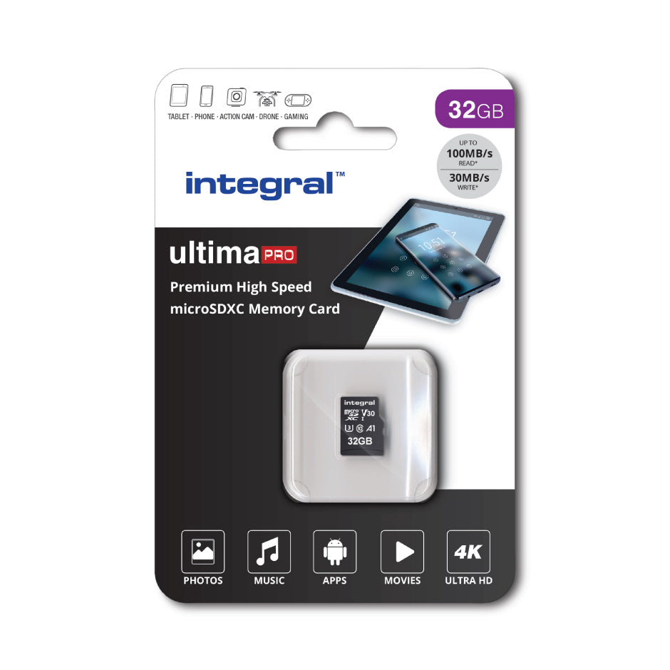 32GB MSDHC UHS1 U1 CL10 V30 A1+SD Adap