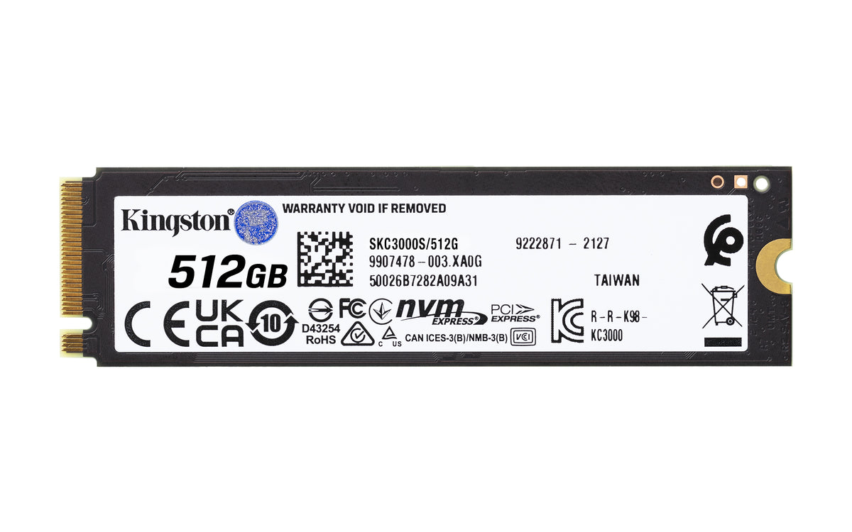 KINGSTON KC3000 512Go PCIe 4.0 NVMe M.2 SSD